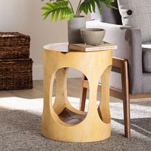 bali and pari Kaseko Wood Side Table