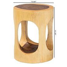 bali and pari Kaseko Wood Side Table