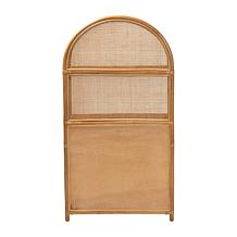 bali and pari Mairen Arched Rattan Storage Cabinet