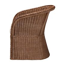 bali and pari Memphis Bohemian Rattan Arm Chair w/Removable Cushion