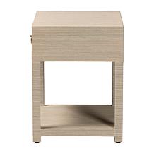 bali and pari Nata 1-Drawer Nightstand with Woven Grasscloth