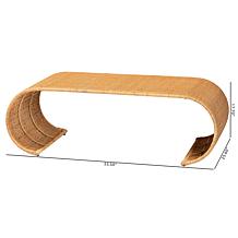 bali and pari Palm Waterfall Rattan Coffee Table