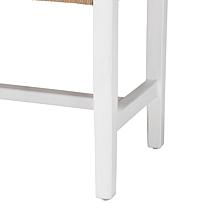 Bali and Pari Prita Bohemian Woven Dining Bench - White