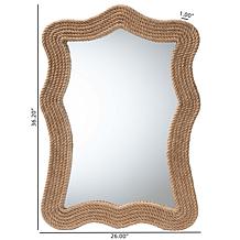 bali and pari Quiana Rope Wall Mirror