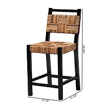 bali and pari Raniya Seagrass Counter Stool Set of 2