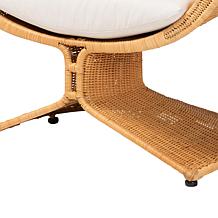 Bali and Pari Reya 2-piece Rattan Chair & Ottoman Living Room Set