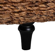 bali and pari Riau 46.9" Round Seagrass Coffee Table
