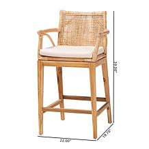 bali & pari Storsel Bohemian 2-Piece Counter Stool Set