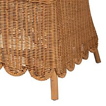 bali & pari Teresa Bohemian Scalloped Rattan Arm Chair