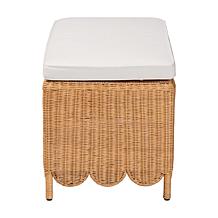 bali and pari Teresa Rattan Ottoman Bench