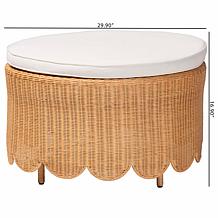 bali and pari Teresa Rattan Ottoman