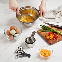 Basic Essentials 10-Piece Stainless Steel Measuring Cup and Spoon Set