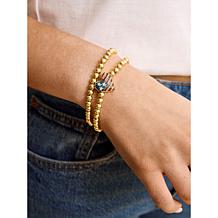 BAUBLEBAR American Flag Heart Pisa Stretch Bracelet 3-piece Set