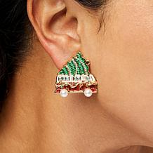 BAUBLEBAR Deck the Halls Tree with Car Stud Earrings