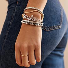 BAUBLEBAR Destiny Goldtone Clear Stone Hinged Bangle Bracelet