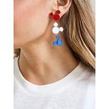 BAUBLEBAR Disney Mickey Mouse Americana Goldtone Drop Earrings