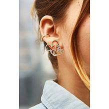 BAUBLEBAR Disney Mickey Mouse Goldtone Pavé Outline Earrings
