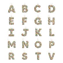BAUBLEBAR Let it Glow Multicolor Pavé Initial Ornament