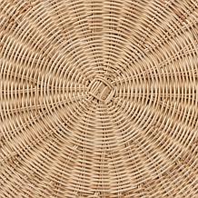 Baxton Studio Abbey Modern Rattan 3 Piece Living Room Set