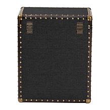 Baxton Studio Agatha Vintage Storage Trunk with Canvas and Wood Frame