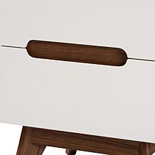 Baxton Studio Calypso Mid Century Modern Wood 3 Piece Storage Set
