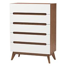 Baxton Studio Calypso Mid Century Modern Wood 3 Piece Storage Set