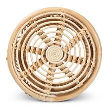 Baxton Studio Edena Modern Bohemian Rattan End Table