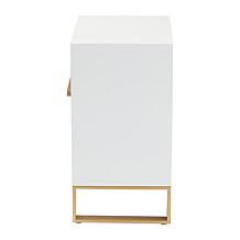 Baxton Studio Giolla Contemporary Wood and Metal 2 Drawer End Table