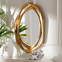 Baxton Studio Halen Gold Accent Wall Mirror