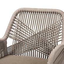 Baxton Studio Jennifer Mid-Century Transitional Grey Dining Arm Chair
