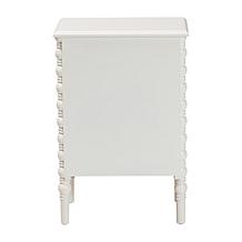 Baxton Studio Malinda Classic Wood End Table with 3 Storage Drawers