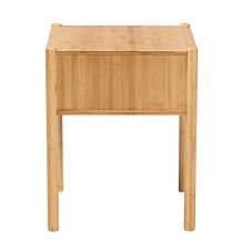 Baxton Studio Naresh Mid-Century Modern Bamboo Wood 1 Drawer End Table