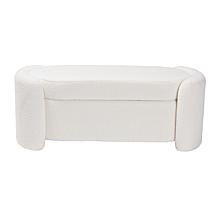 Baxton Studio Oakes Modern Upholstered Storage Bench