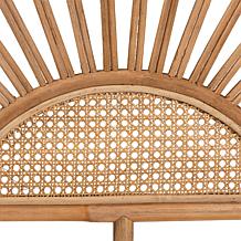 Baxton Studio Perenna Modern Bohemian Rattan Queen Size Headboard