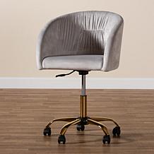 Baxton Studio Ravenna Contemporary Fabric Swivel Office Chair