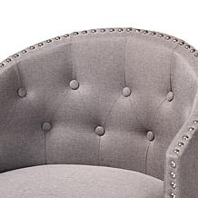 Baxton Studio Theron Fabric and Wood 2-Piece Counter Stool Set