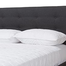 Baxton Studio Valencia Mid Century Fabric Queen 2 Piece Bedroom Set