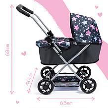 Bayer Doll Pram Starter with Adjustable Height Handle 
