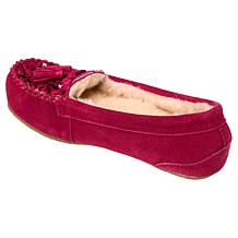 BEARPAW® Belinda Suede Moccasin with Rain Repellent