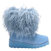 BEARPAW® Janell Curly Faux Fur and Suede Boot