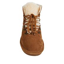 bearpaw kerri suede lace up boot with neverwet