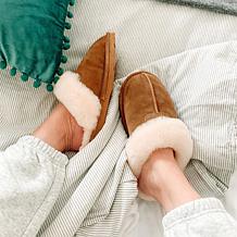 BEARPAW® Loki II Suede Slipper with Rain & Stain Repellent