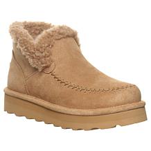 BEARPAW® Maeve Platform Suede Bootie with Rain & Stain Repellent