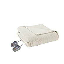 Beautyrest Electric Micro Fleece Heated Blanket Heated Blanket Ivor...