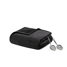 Beautyrest Heated Plush Blanket - Black King