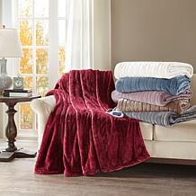 Beautyrest Heated Plush Microlight Oversized Throw
