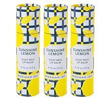 Beekman 1802 Goat Milk Lip Balm 3pc Set - Sunshine Lemon Auto-Ship®