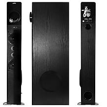 beFree Sound Bluetooth Powered Tower Speaker in Black