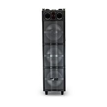 beFree Sound Party Lights Triple 10 Inch Subwoofers Bluetooth Porta...