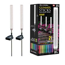 Bell + Howell 2-pack Solar White + Color-Changing Glimmer Sticks
